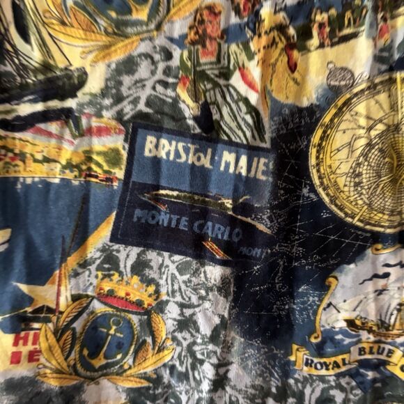 Women's Y2K Take Two Graphic Shirt Tee Size S Beach Scene Sailor Sequined Top - Picture 7 of 7